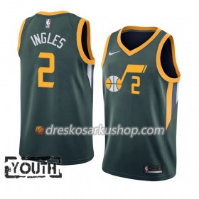 Dječji NBA Dres Utah Jazz Joe Ingles 2 Nike 2018-19 Zelena Swingman